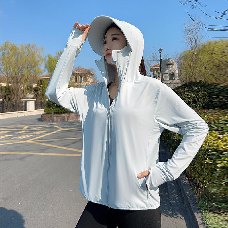 Women Hooded Sun Protection Ja - Summer Clothing For Older Women avaliação e preço
