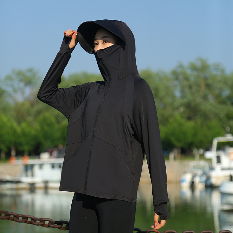Women Hooded Sun Protection Ja - Summer Clothing For Older Women avaliação e preço