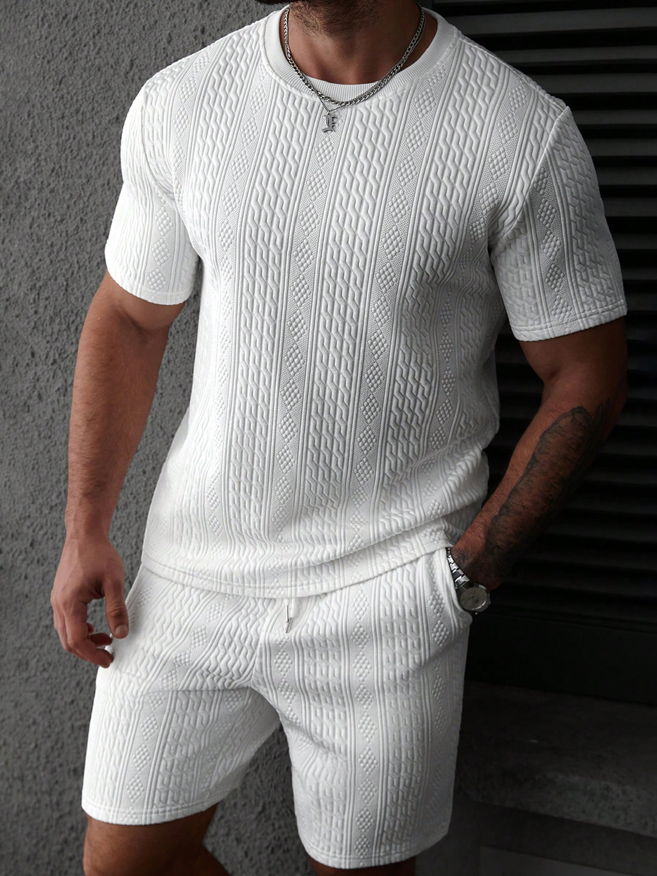 Casual men's polo shirt set, s - Summer Clothing Types avaliação e preço