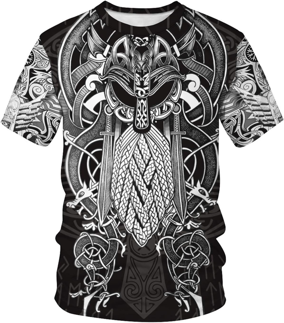 Men's Vikings T Shirt Tops Nov - Summer Viking Clothing avaliação e preço