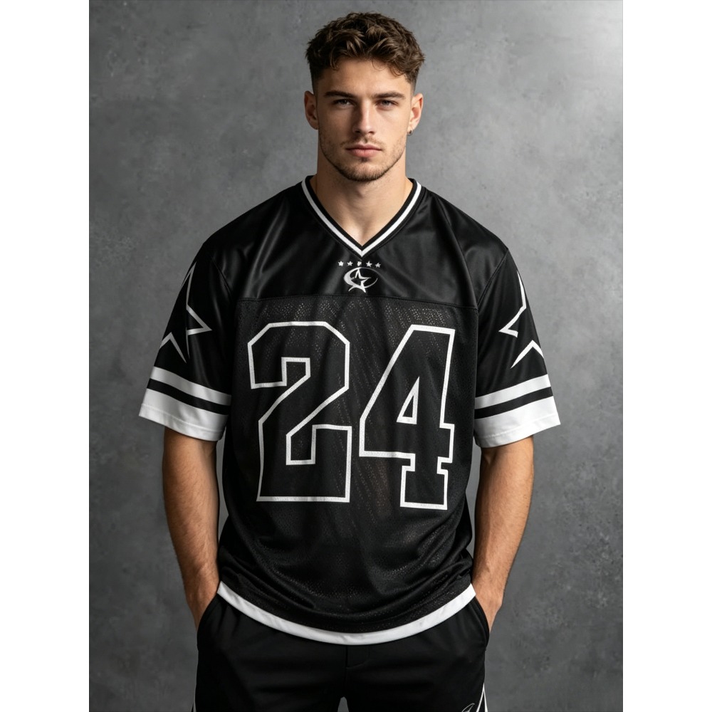2026 Summer New Men's V-Neck T - Summer Clothing Types avaliação e preço