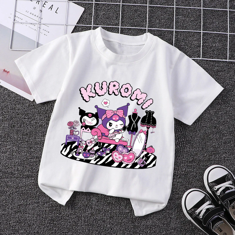 Kuromi Girls Clothing Cute Gir - Summer Clothing For Baby Boy avaliação e preço