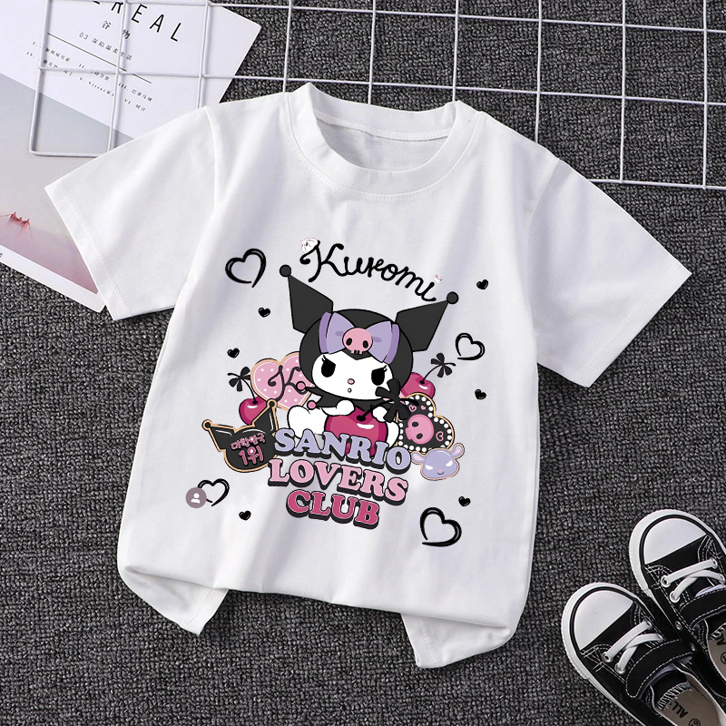 Kuromi Girls Clothing Cute Gir - Summer Clothing For Baby Boy avaliação e preço