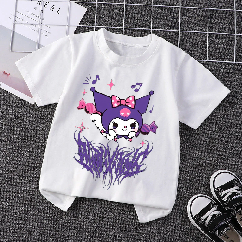 Kuromi Girls Clothing Cute Gir - Summer Clothing For Baby Boy avaliação e preço
