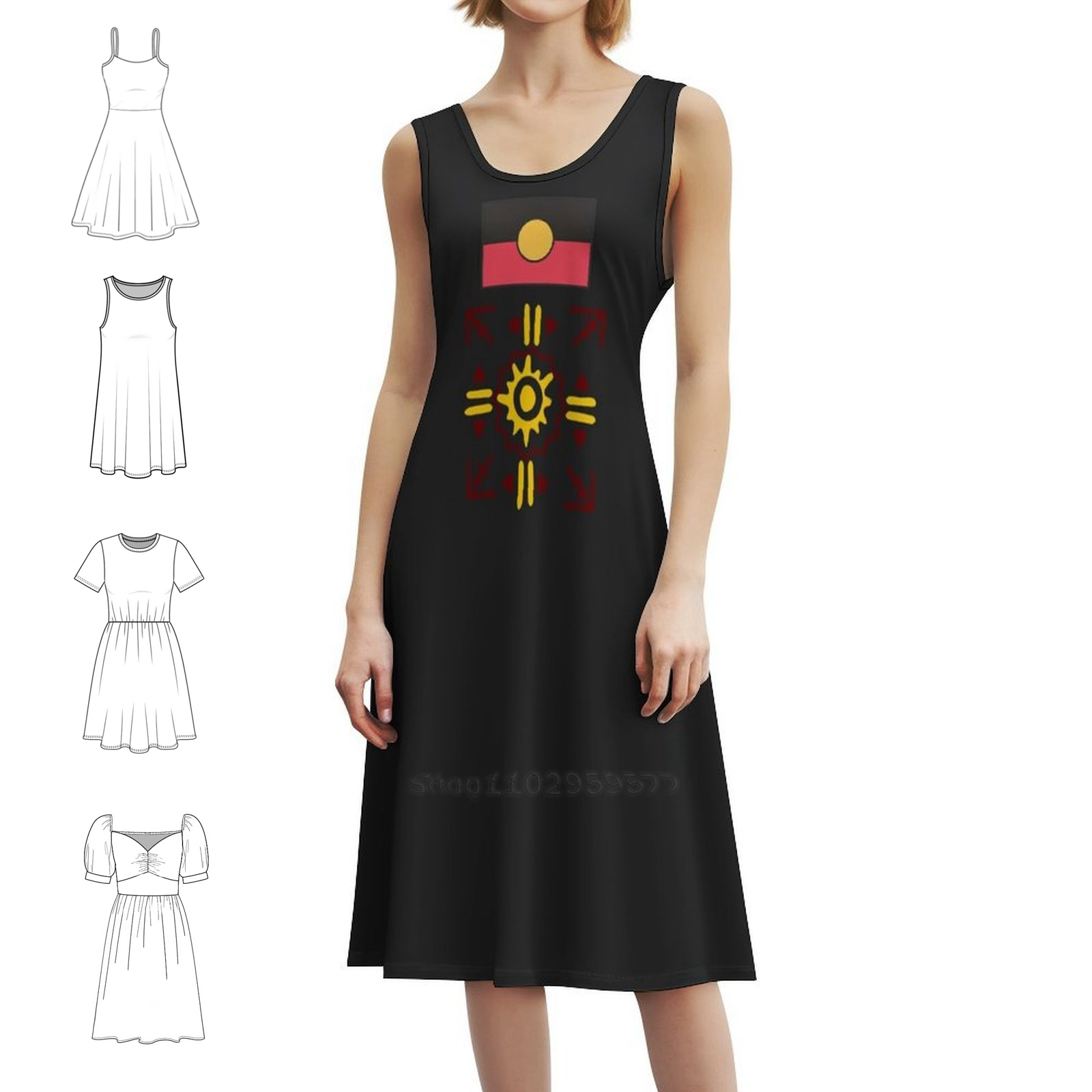 Aboriginal Preppy Style Mini D - Summer Clothing Women Australia avaliação e preço
