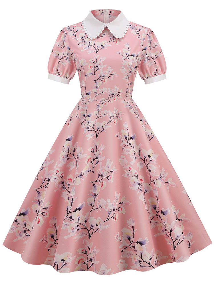 S~3XL  Women Midi Dress Floral - Sundress Midi Floral avaliação e preço