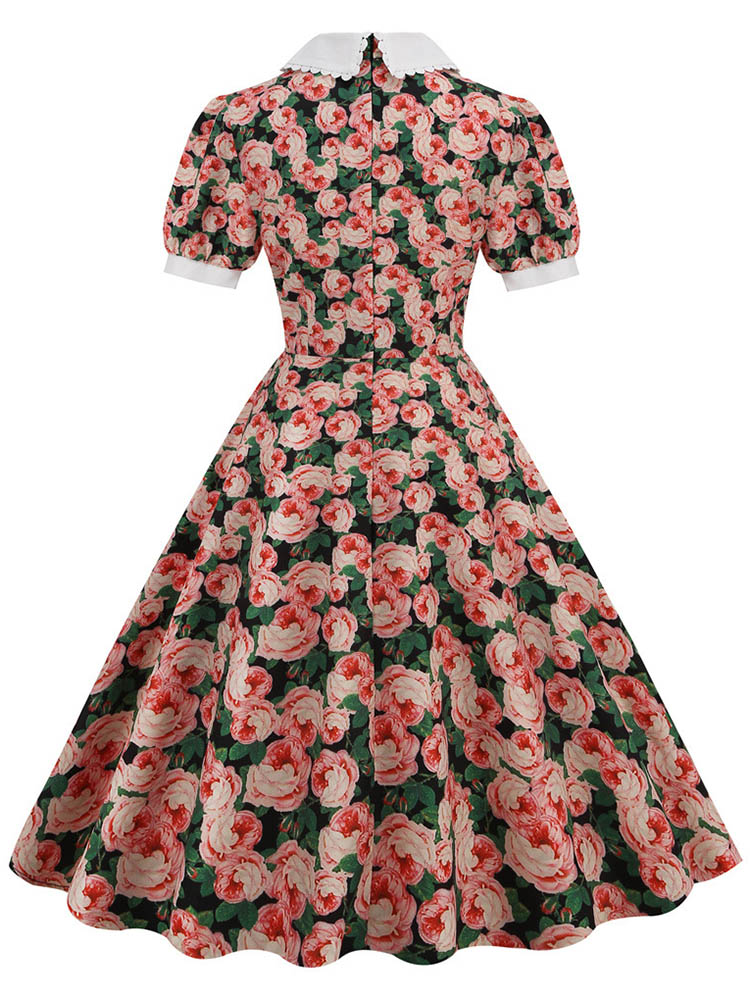 S~3XL  Women Midi Dress Floral - Sundress Midi Floral avaliação e preço