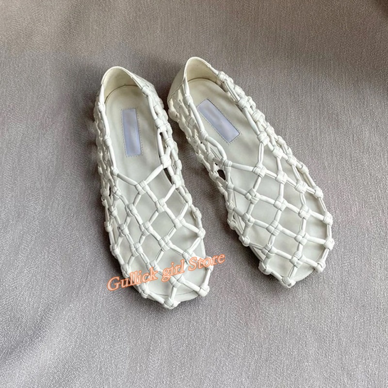 French Woven Mesh Hollow flat  - Summer Clothing Sale avaliação e preço