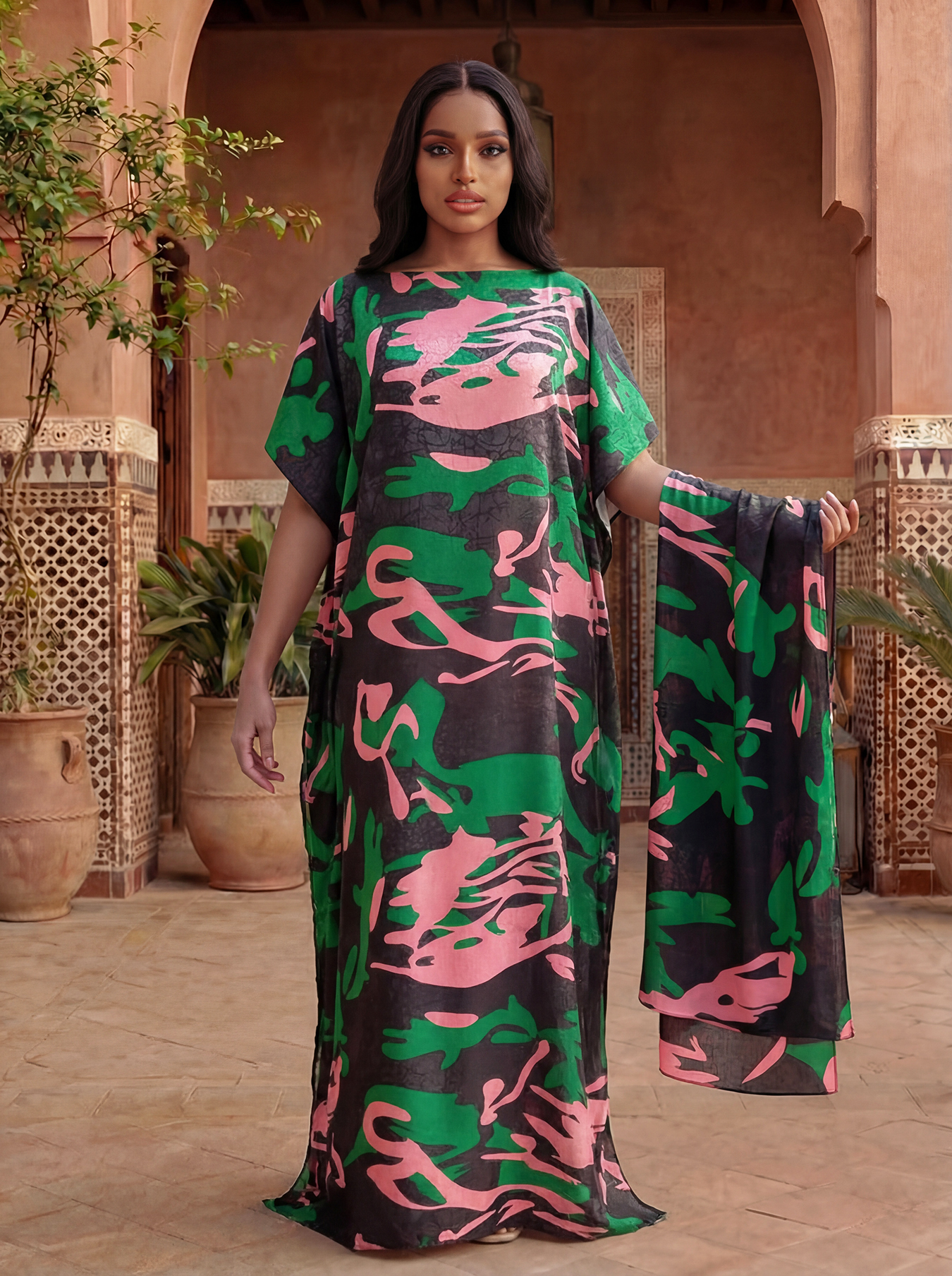 Women's Long Shawl Dubai Fashi - Summer Clothing For Older Women avaliação e preço
