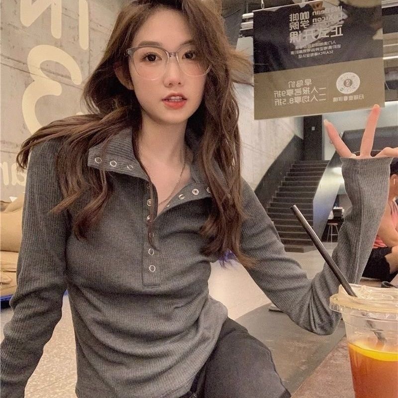Women Fashion Slim Long Sleeve - Summer Clothing Yarn avaliação e preço