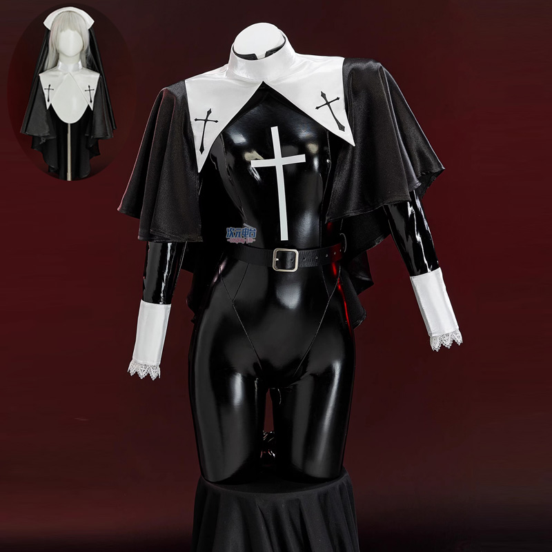 Nun Cosplay Costume Women Sexy - Romper Playsuit Women avaliação e preço