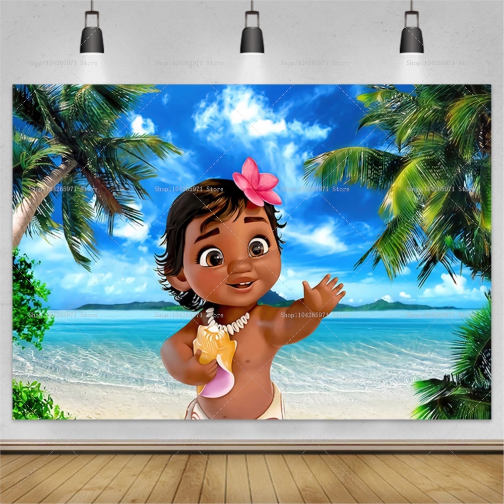Baby Moana Theme Summer Birthd - Summer Clothing For Baby Boy avaliação e preço