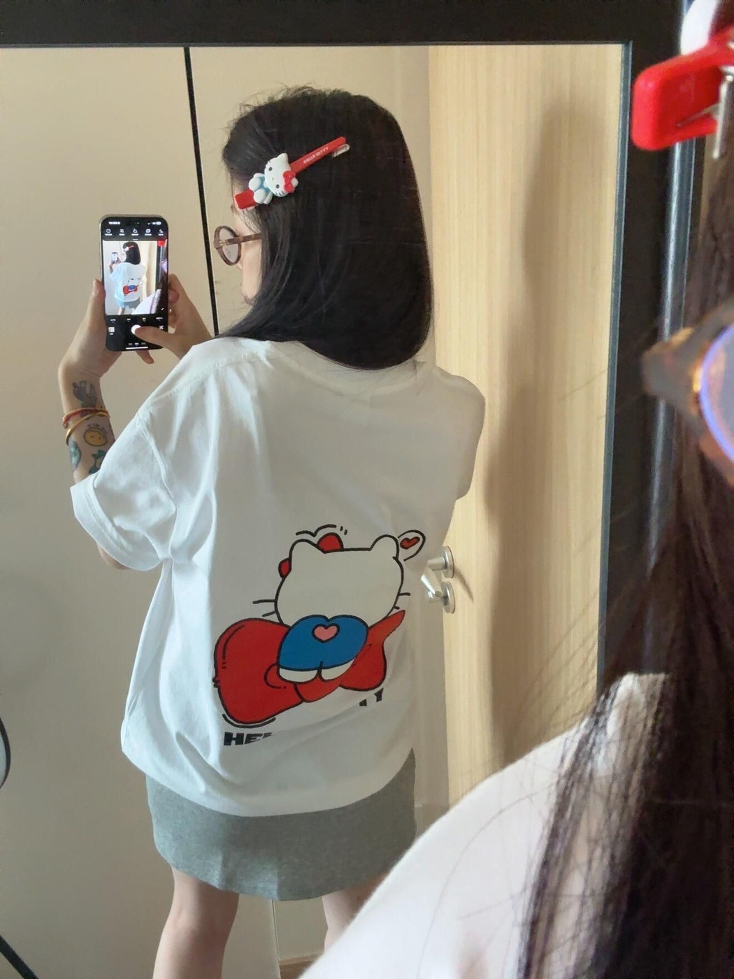 2026 Summer Hello Kitty Funny  - Summer Clothing Aesthetic avaliação e preço