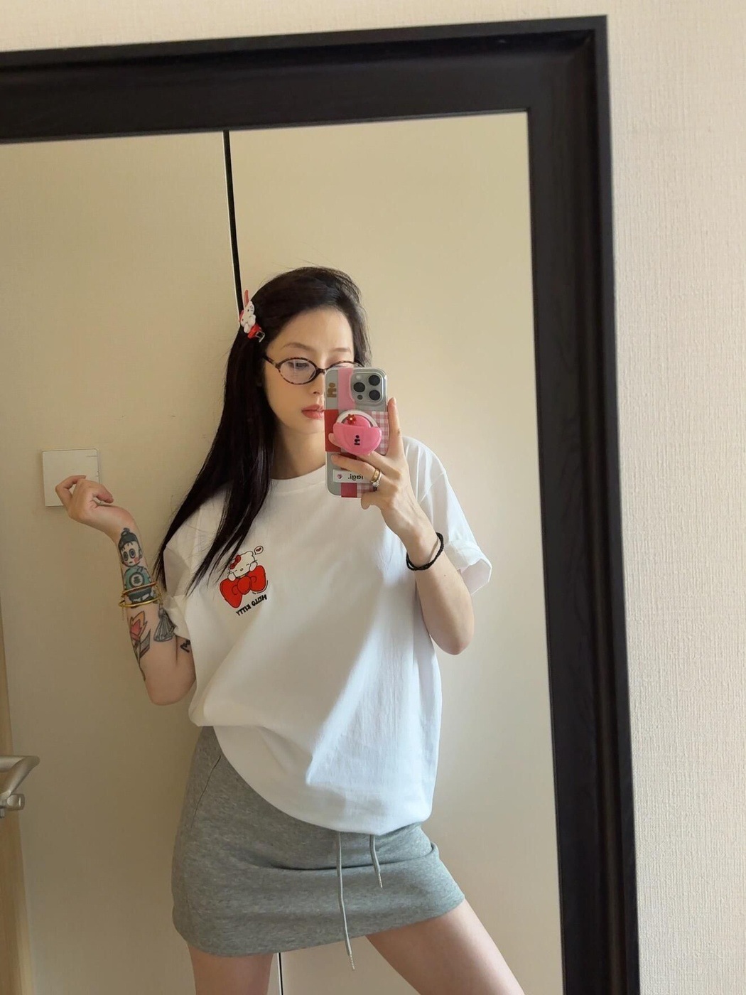 2026 Summer Hello Kitty Funny  - Summer Clothing Aesthetic avaliação e preço