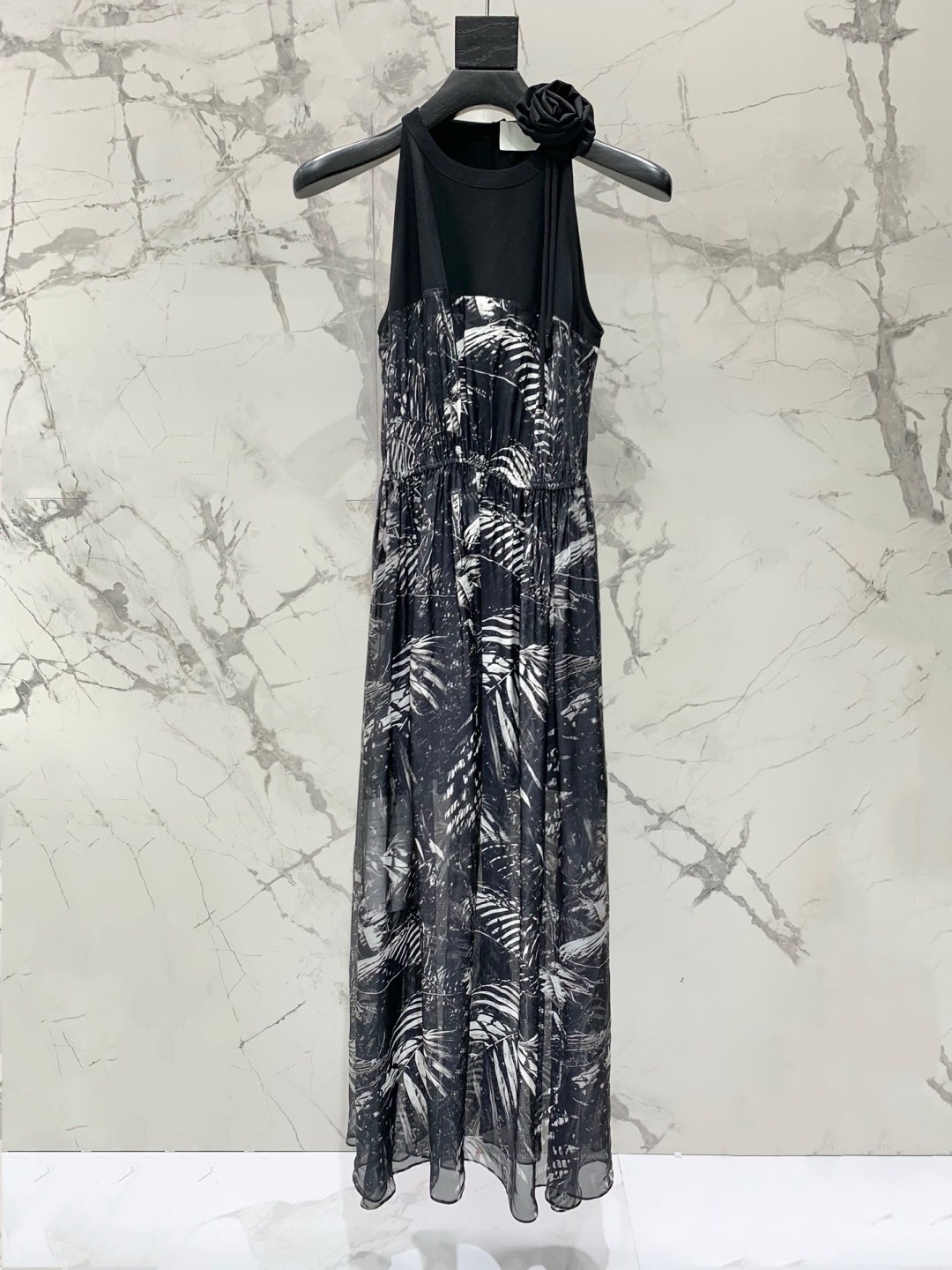 Romantic Palm Tree Floral Prin - Sundress Midi Floral avaliação e preço