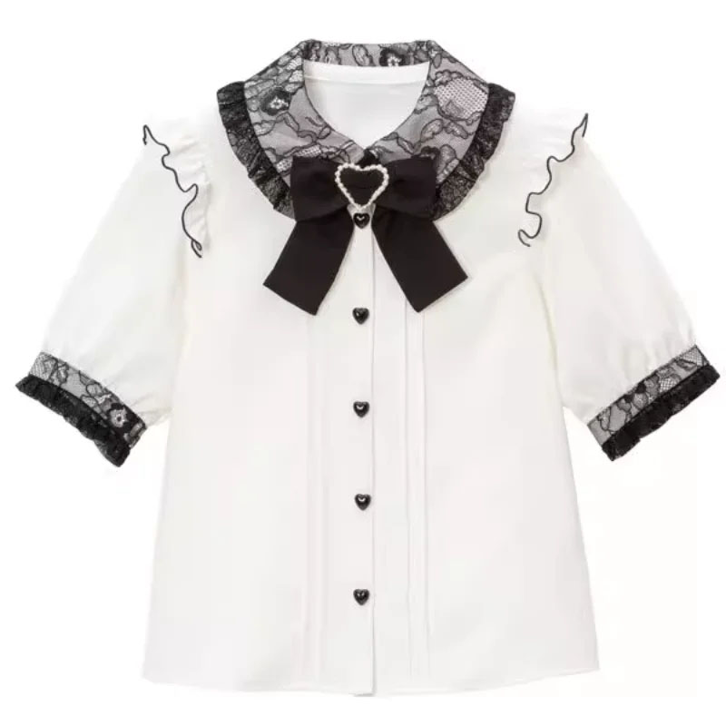 Kawaii Women Shirts Lolita Y2K - Summer Clothing Aesthetic avaliação e preço