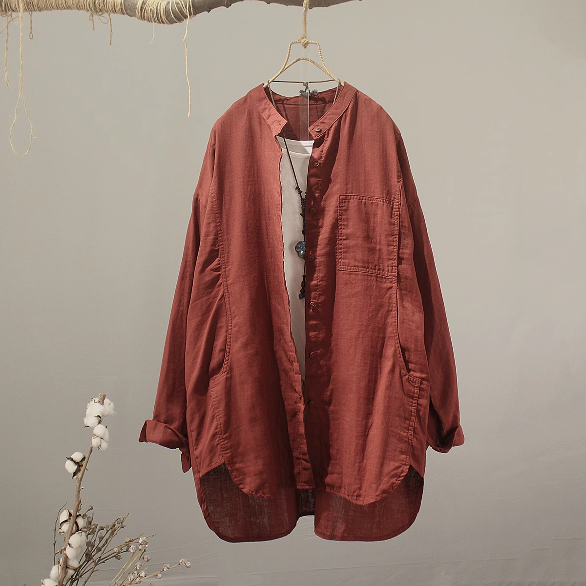 2026 Middle-aged women's cloth - Summer Clothing Yarn avaliação e preço
