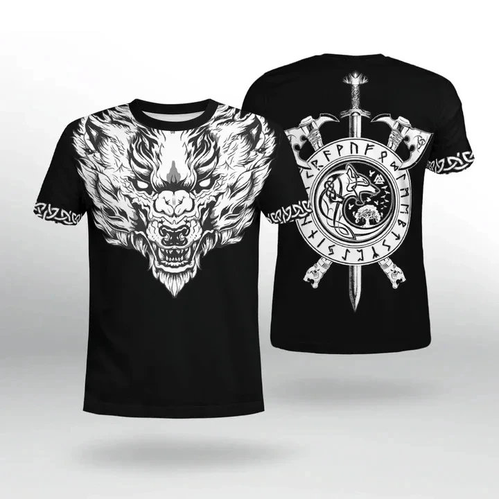 Viking Myth Valhalla Totem T-s - Summer Viking Clothing avaliação e preço