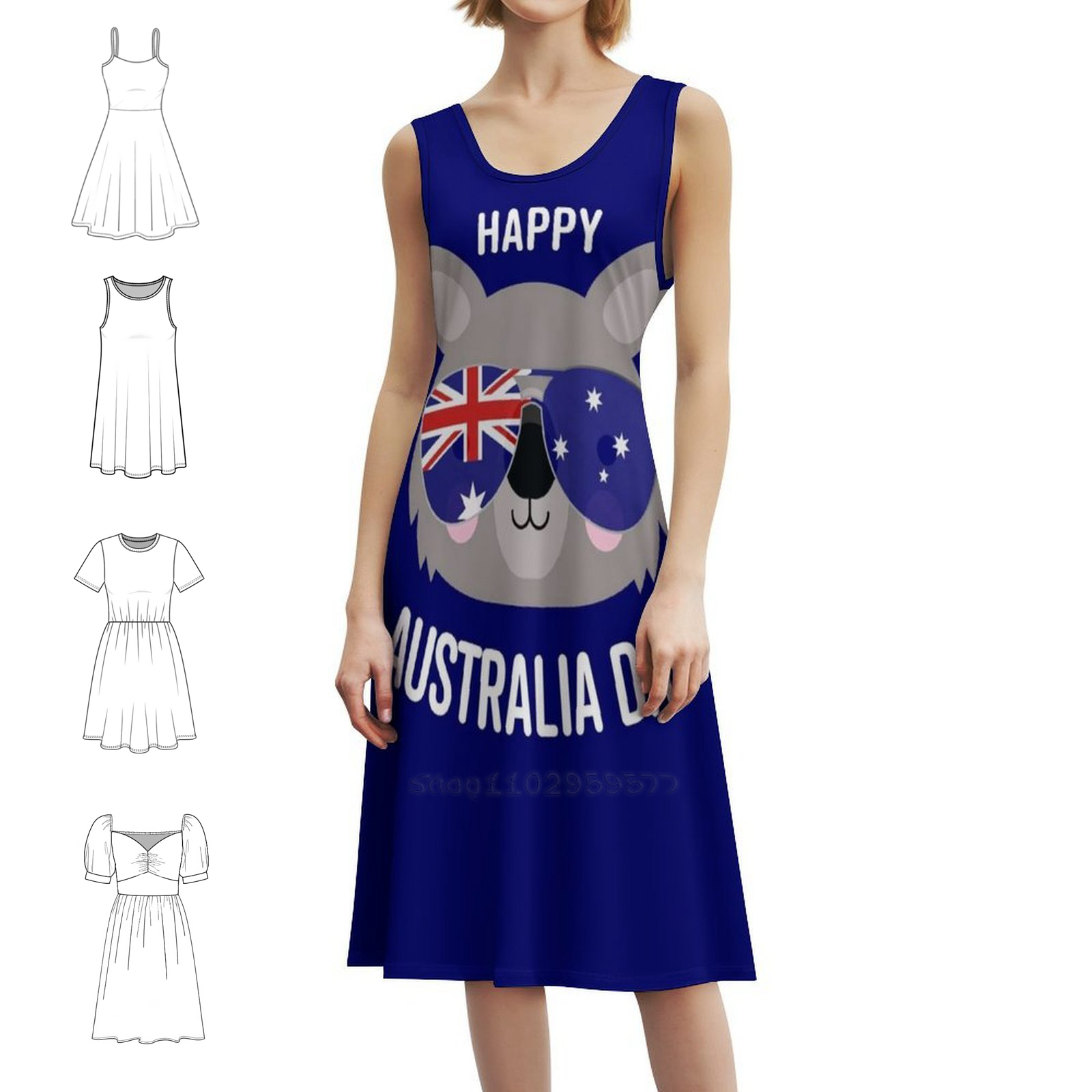 Happy Australia Day-Wombat Wom - Summer Clothing Women Australia avaliação e preço