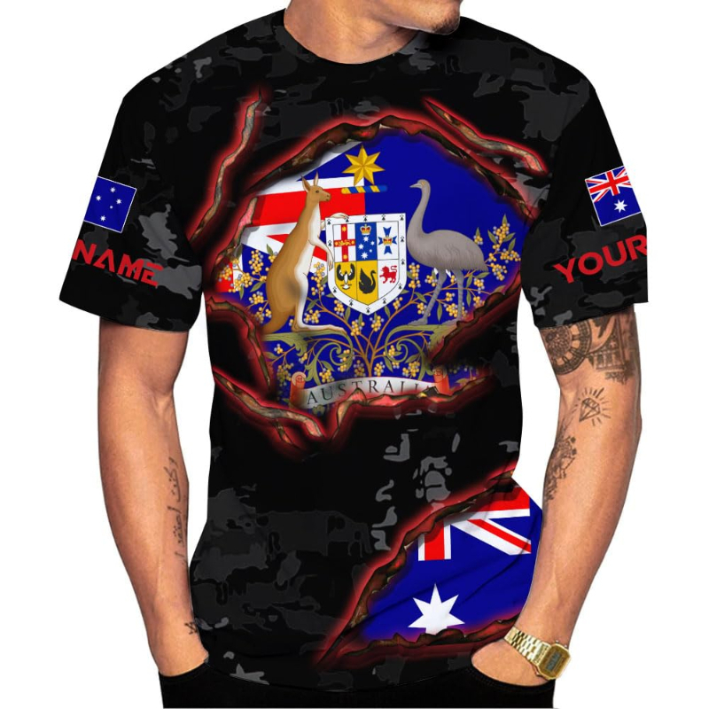 Custom Name Australia Flag Pri - Summer Clothing Women Australia avaliação e preço