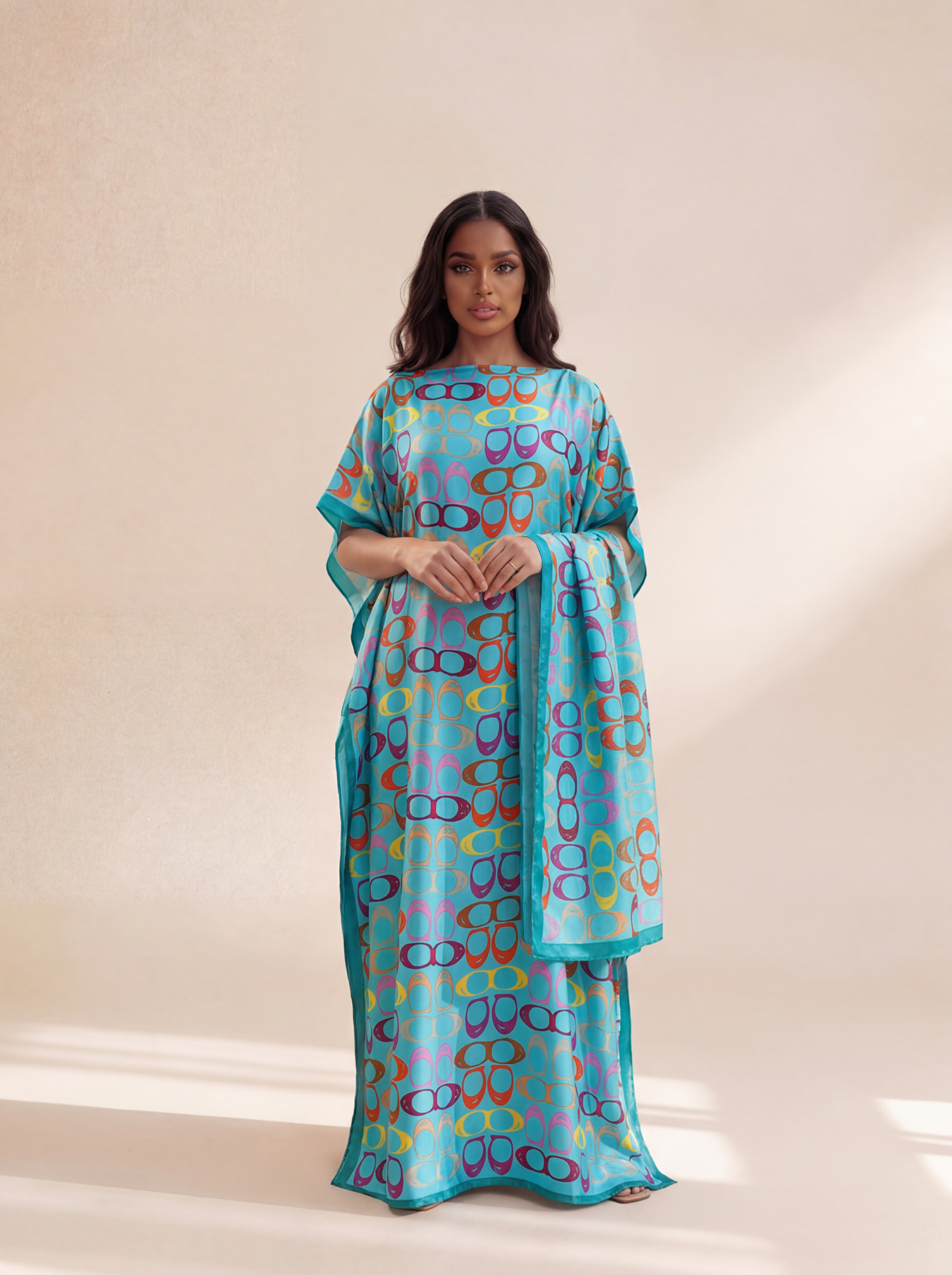 New Style Long Loose Silk Blen - Summer Clothing For Older Women avaliação e preço