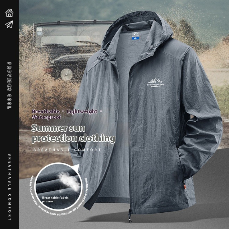 Summer Waterproof Sunscreen Ja - Crew Clothing Summer Jacket avaliação e preço