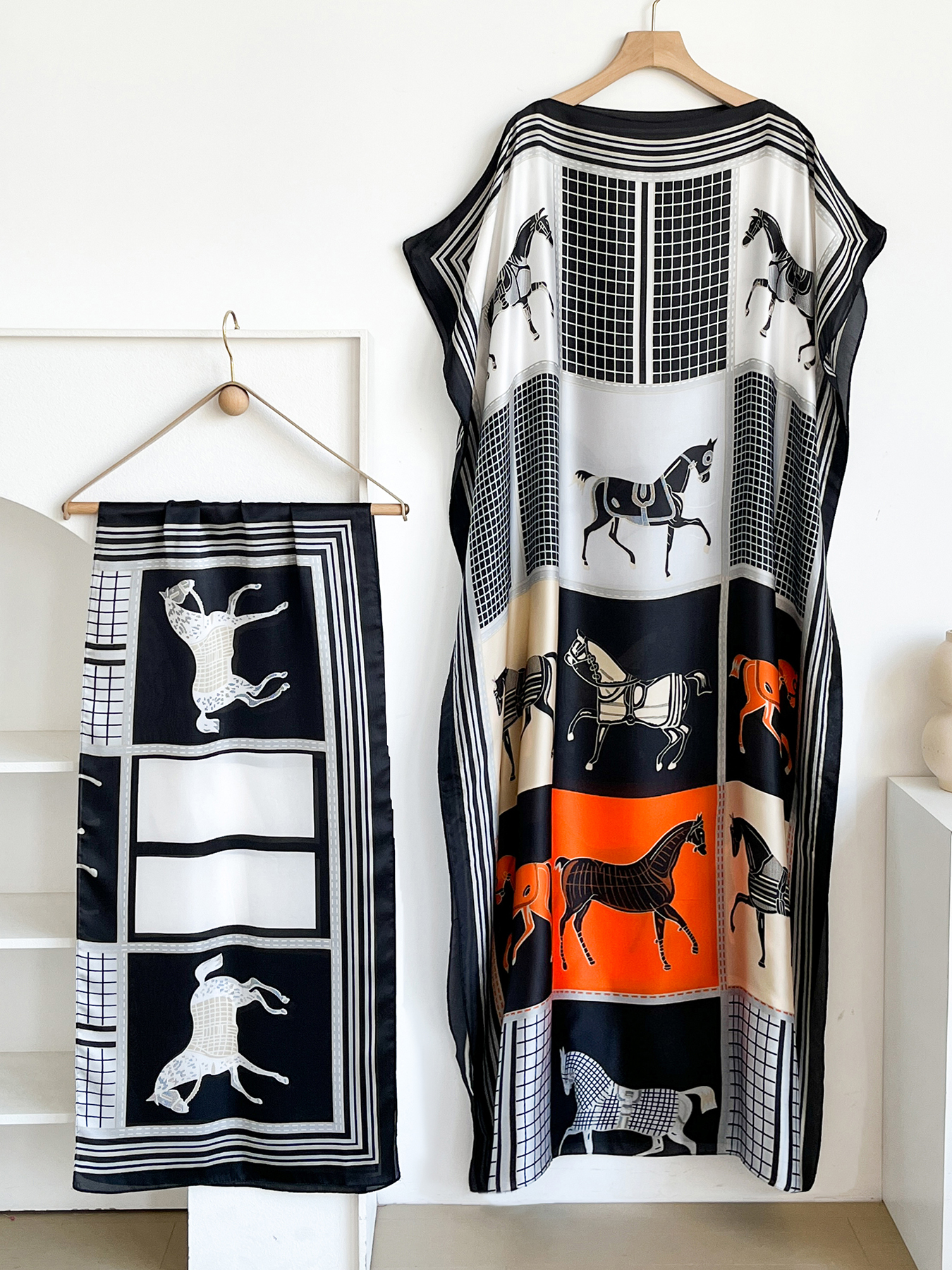 Elegant Printed Silk African S - Summer Clothing For Older Women avaliação e preço