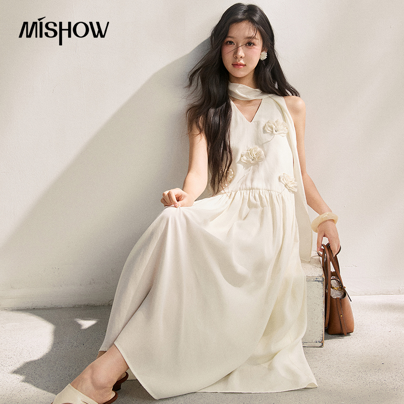 MISHOW Women's Lyocell 3D Flow - Sundress Midi Floral avaliação e preço