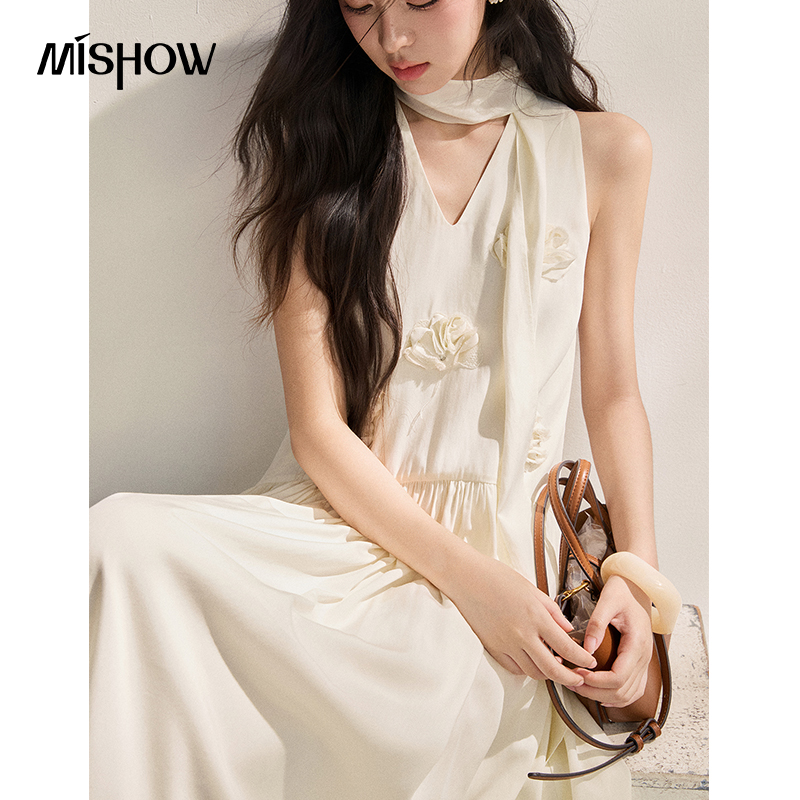 MISHOW Women's Lyocell 3D Flow - Sundress Midi Floral avaliação e preço