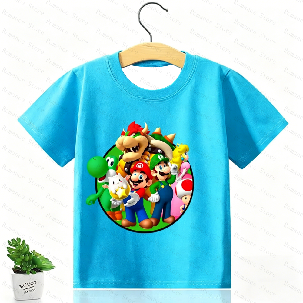 Game Marios Bros Kids T Shirt  - Summer Clothing Newborn avaliação e preço