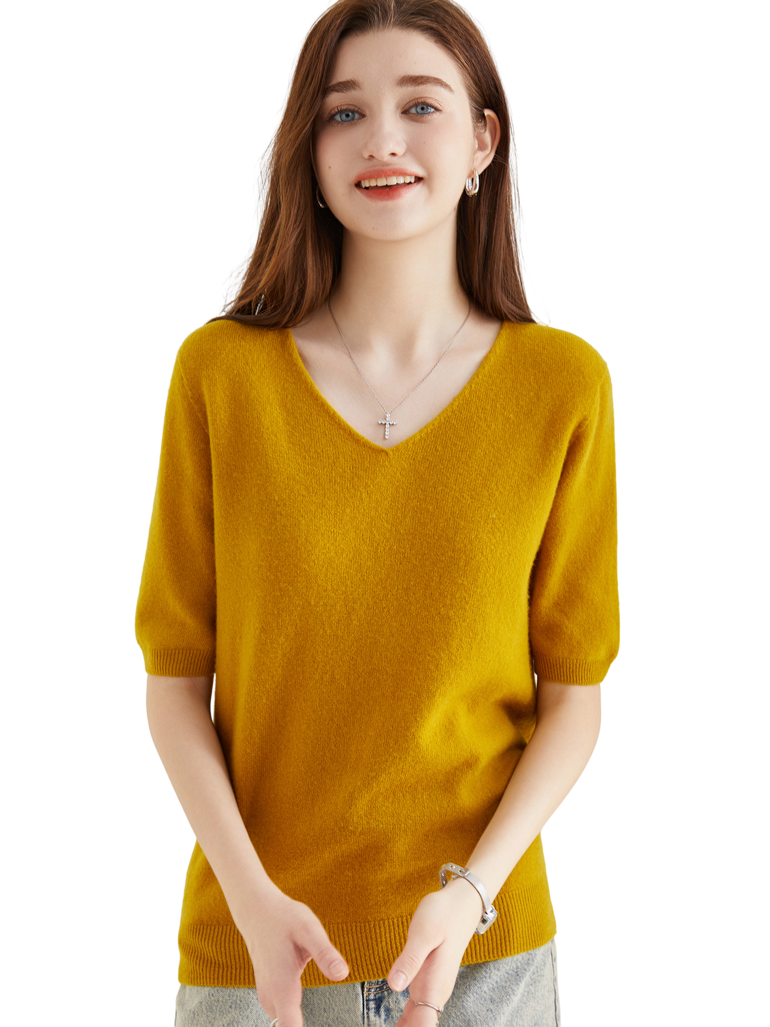 Women's Sweater 100% Merino Wo - Summer Clothing Yarn avaliação e preço