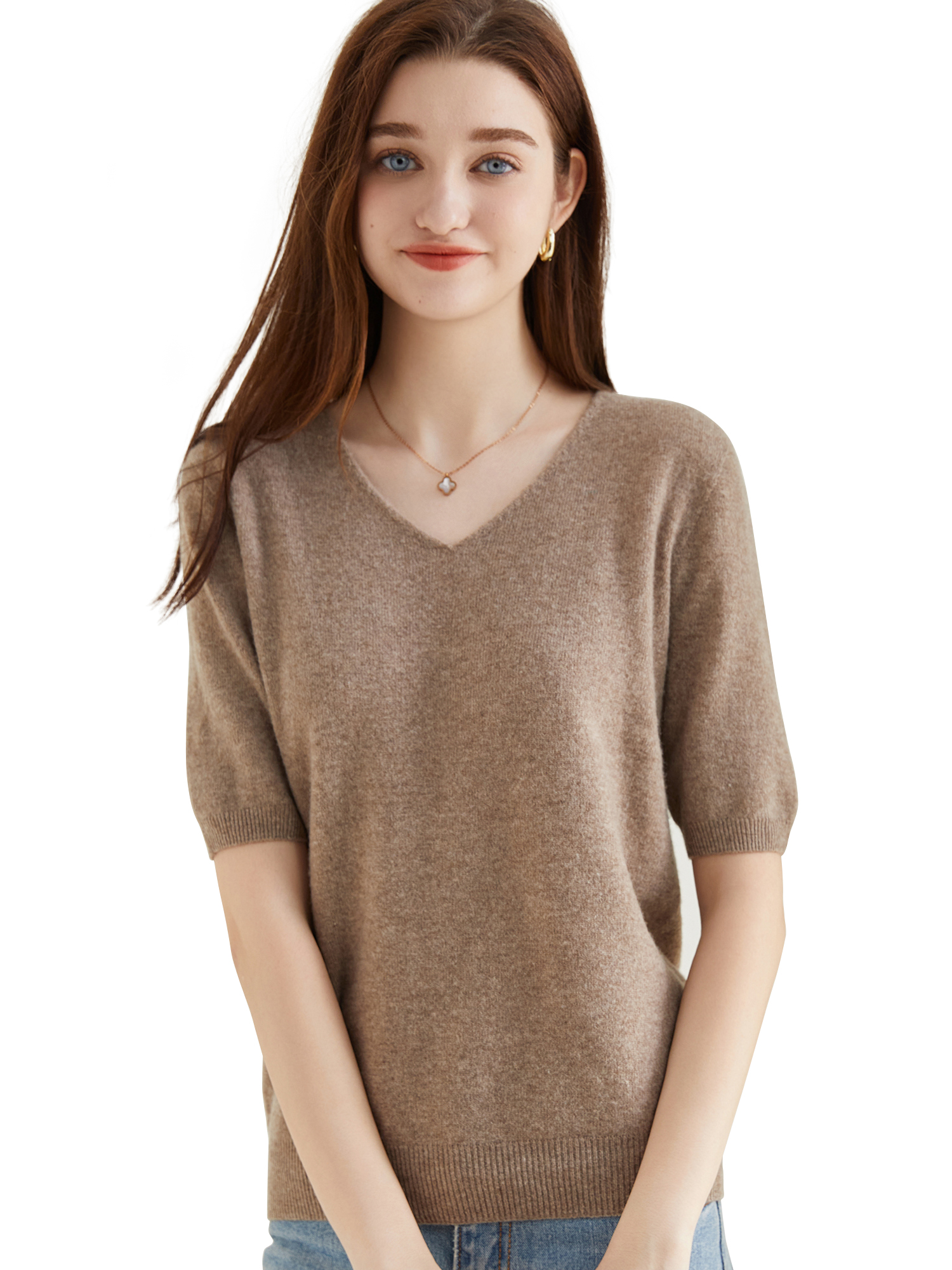 Women's Sweater 100% Merino Wo - Summer Clothing Yarn avaliação e preço