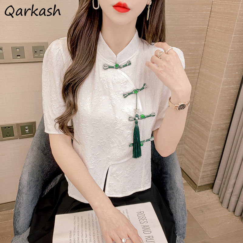 Vintage Blouses Women Fashion  - Summer Clothing Aesthetic avaliação e preço