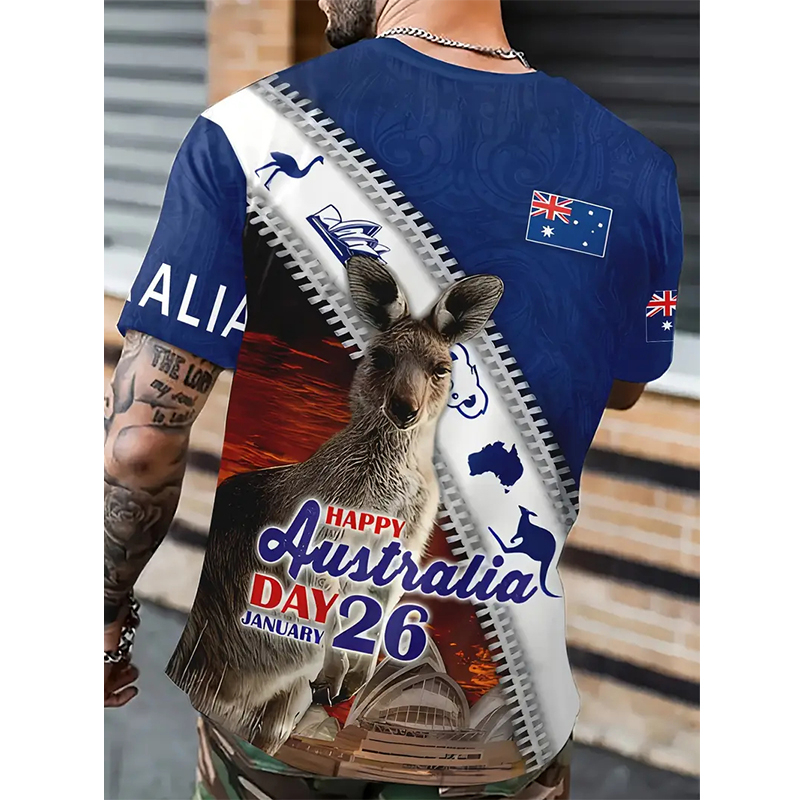 Australia Graphic T Shirts Men - Summer Clothing Women Australia avaliação e preço