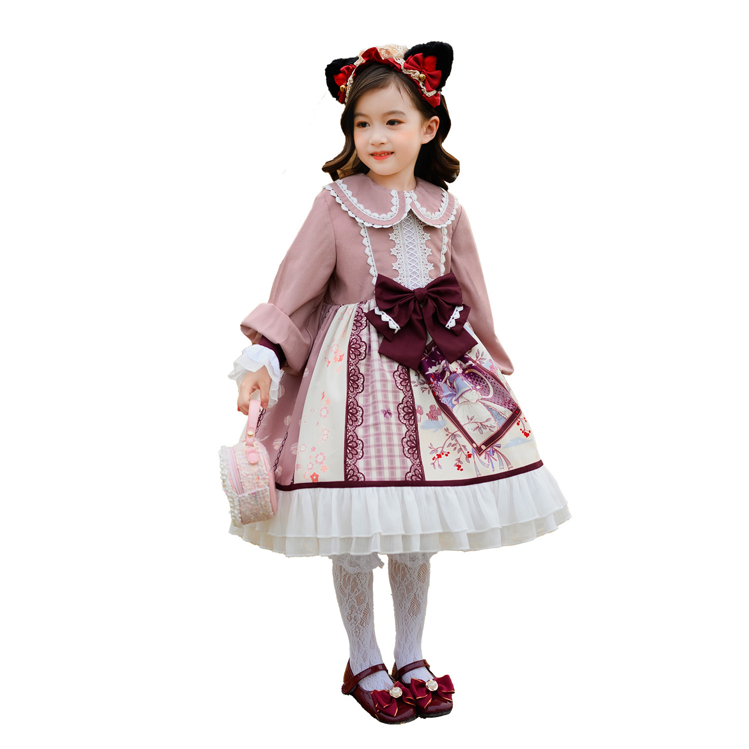 Children's Lolita Clothing Lon - Summer Clothing Set For Girls avaliação e preço