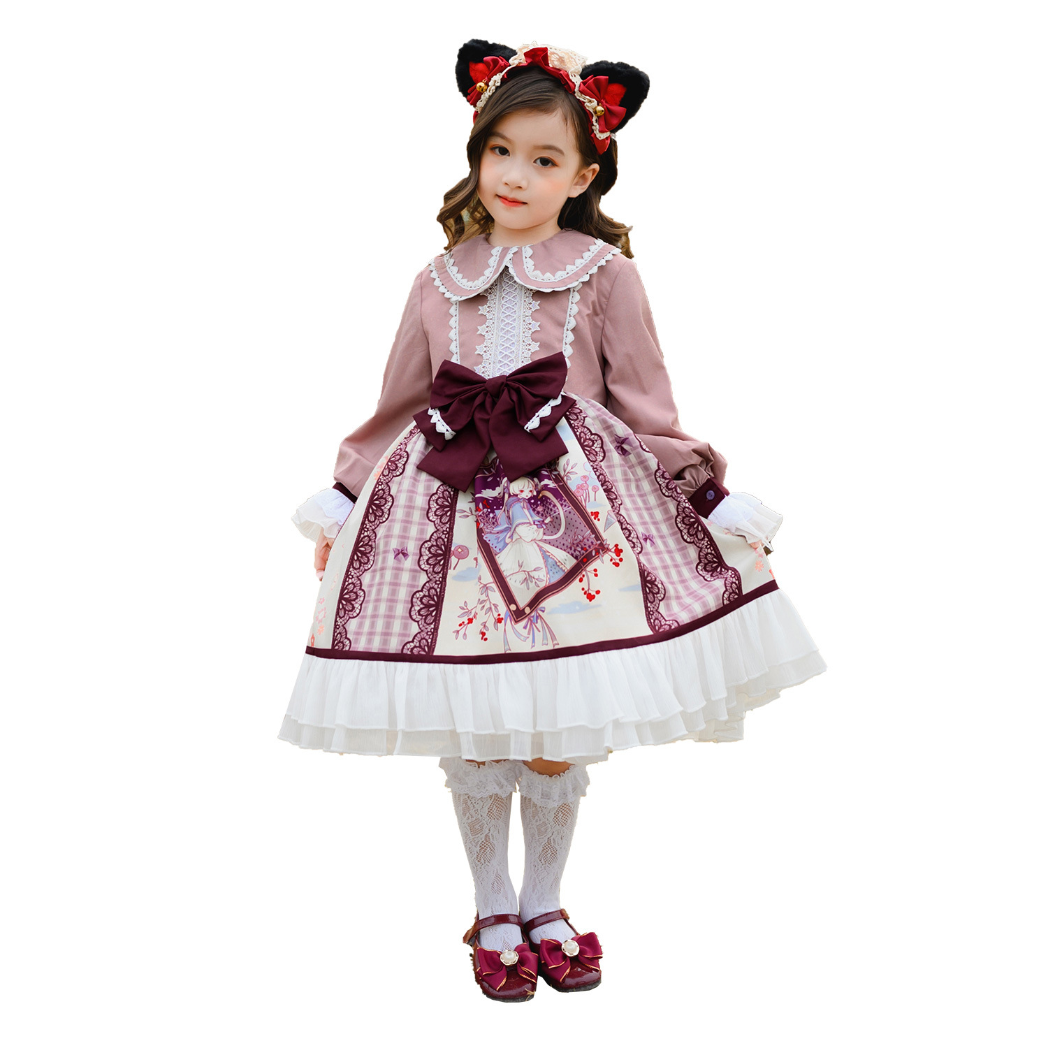 Children's Lolita Clothing Lon - Summer Clothing Set For Girls avaliação e preço