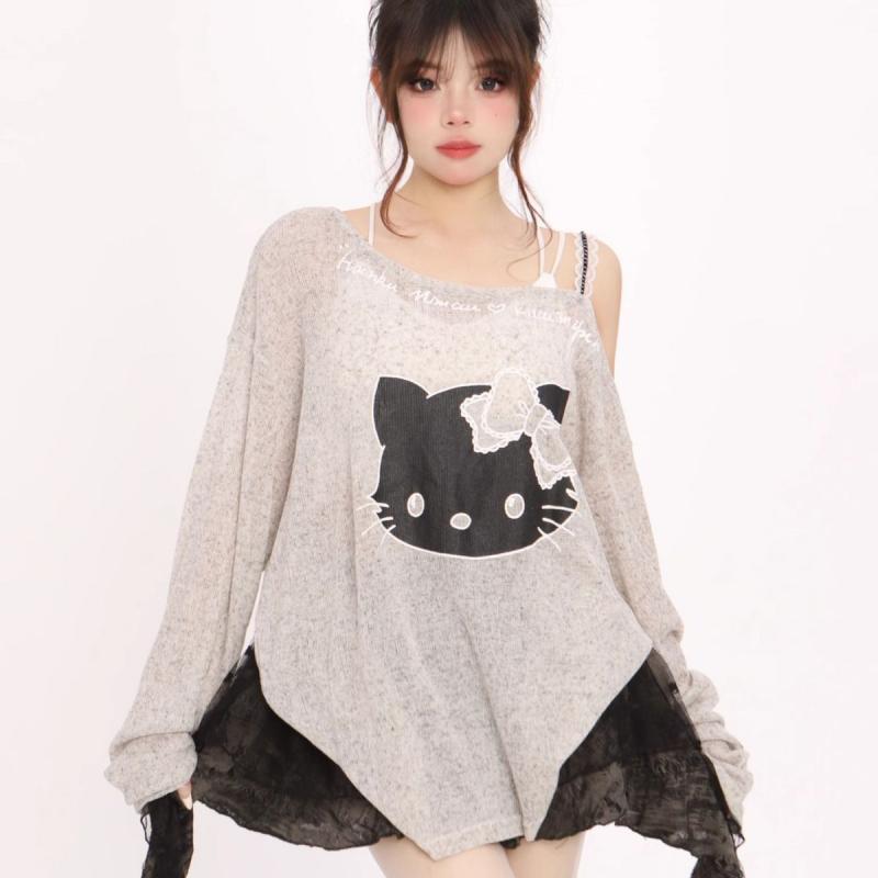 American Hello Kittys Long Sle - Summer Clothing Yarn avaliação e preço