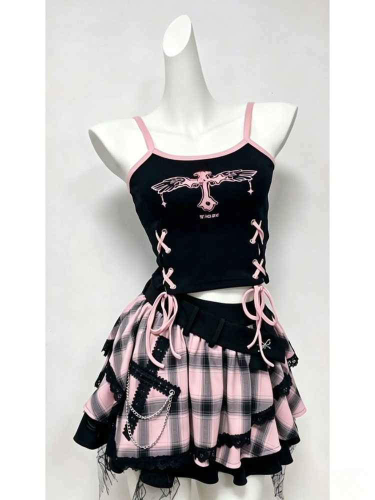 Summer Japanese Style 2 Piece  - Summer Clothing Set For Girls avaliação e preço