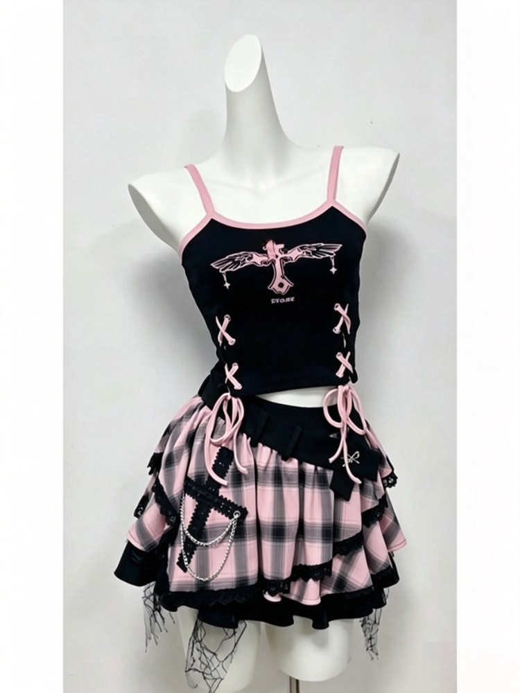Summer Japanese Style 2 Piece  - Summer Clothing Set For Girls avaliação e preço