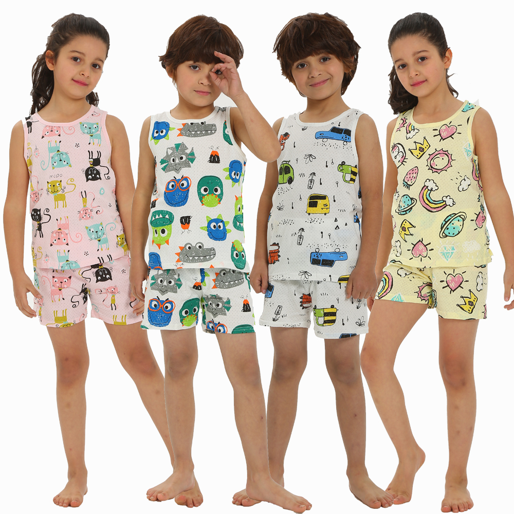 1 to 9 Years Summer Boys Pajam - Summer Clothing Newborn avaliação e preço