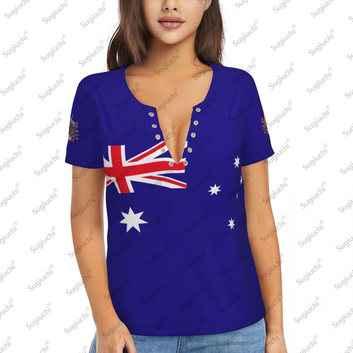 2025 Australia Flag Sexy Deep  - Summer Clothing Women Australia avaliação e preço