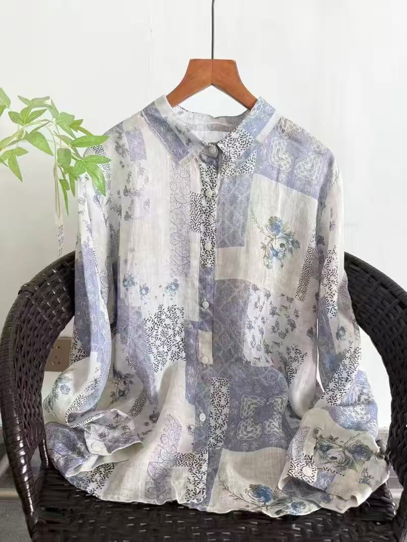 100% Ramie linen shirts and bl - Summer Clothing In Japan avaliação e preço