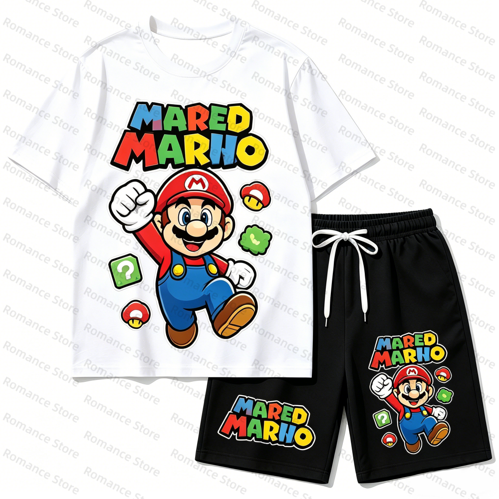 Kids Cartoon T-Shirt And Short - Summer Clothing For Baby Boy avaliação e preço