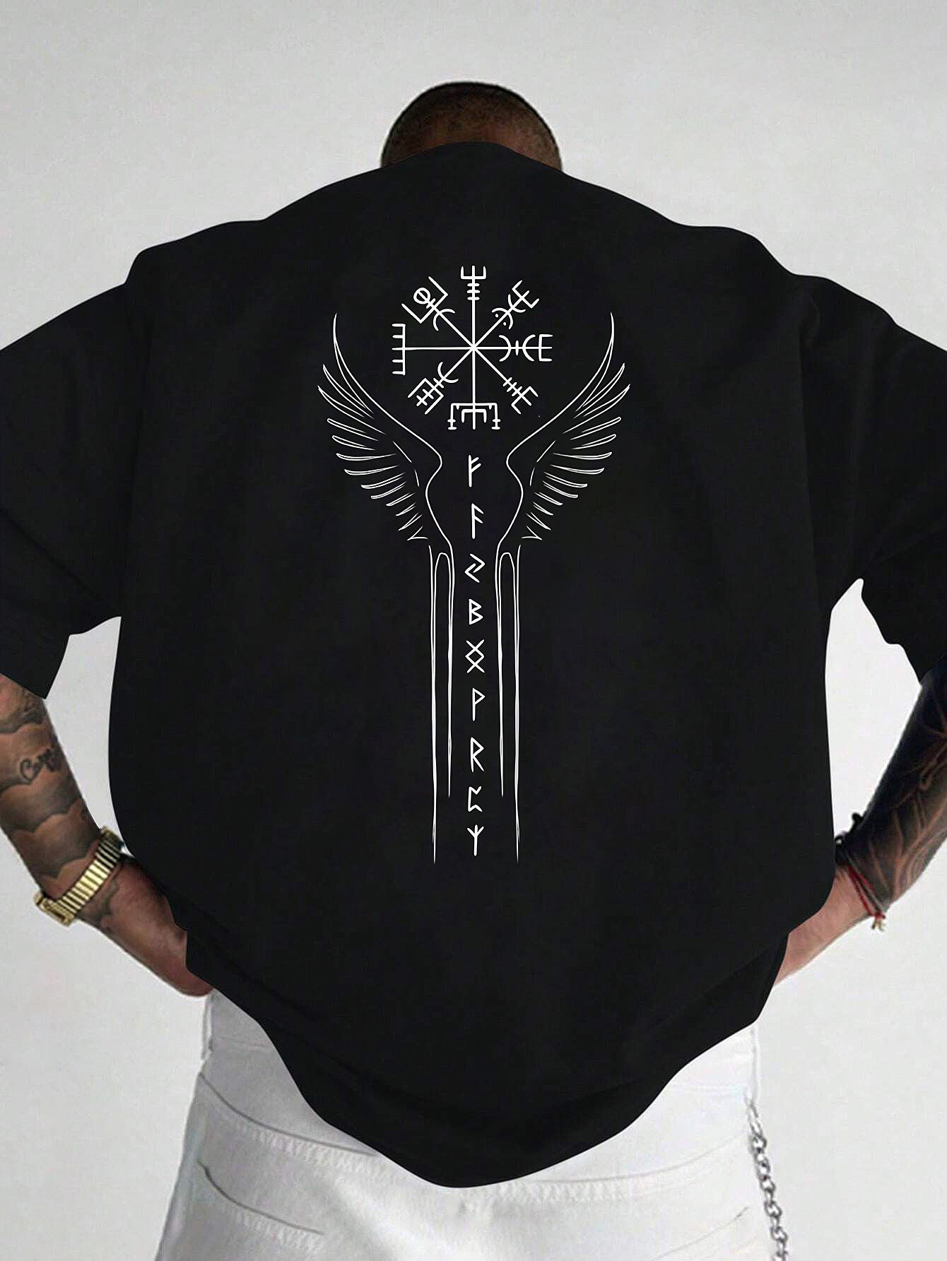 Viking Norse Rune Compass Prin - Summer Viking Clothing avaliação e preço