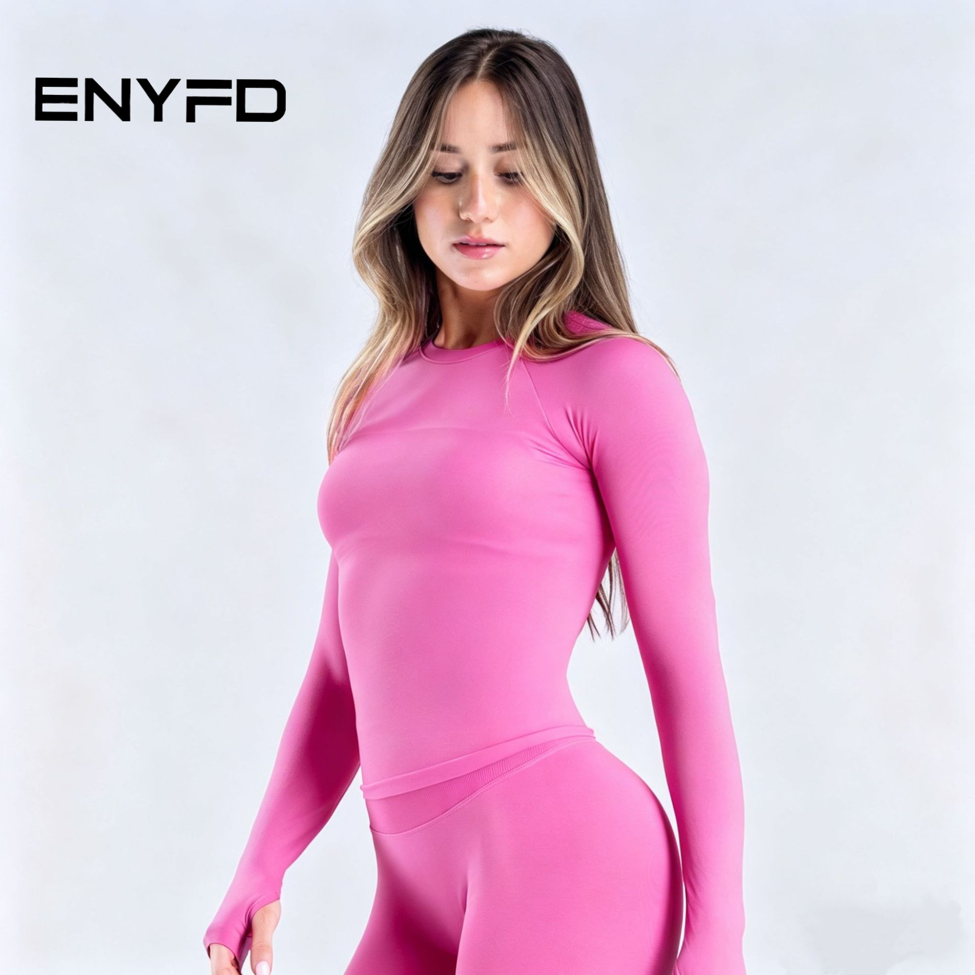 ENYFD Women's Seamless Long Sl - Summer Yoga Clothing avaliação e preço