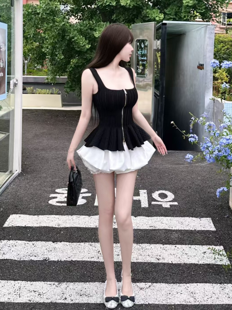 Summer Gothic Hot Girl Slim Sl - Summer Clothing Set For Girls avaliação e preço