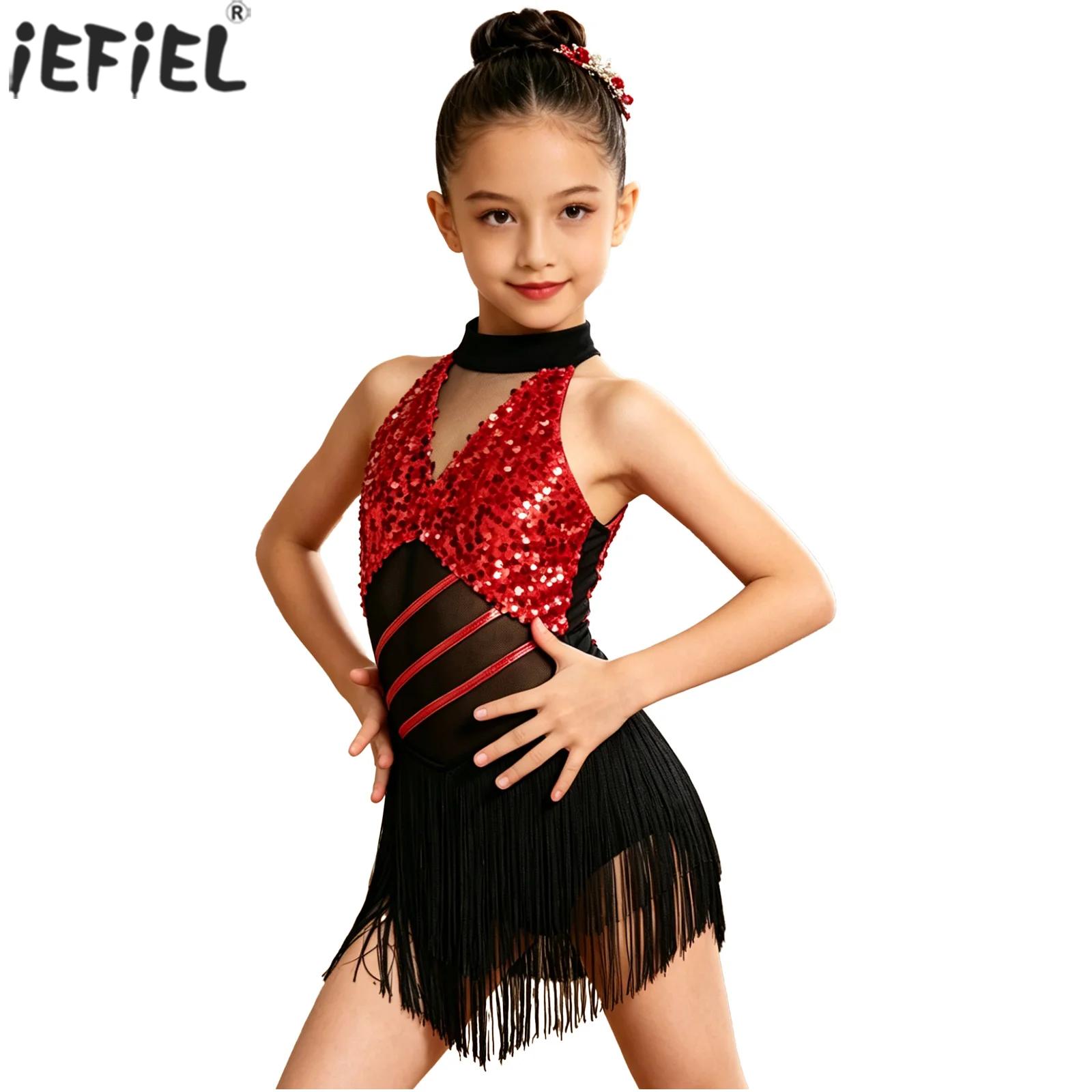 Kids Girls Cha-cha Salsa Latin - Summer Clothing Set For Girls avaliação e preço