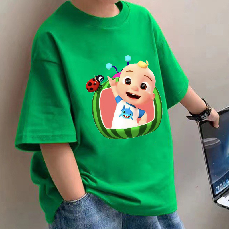Cocomelons Baby T-Shirts Anime - Summer Clothing For Baby Boy avaliação e preço