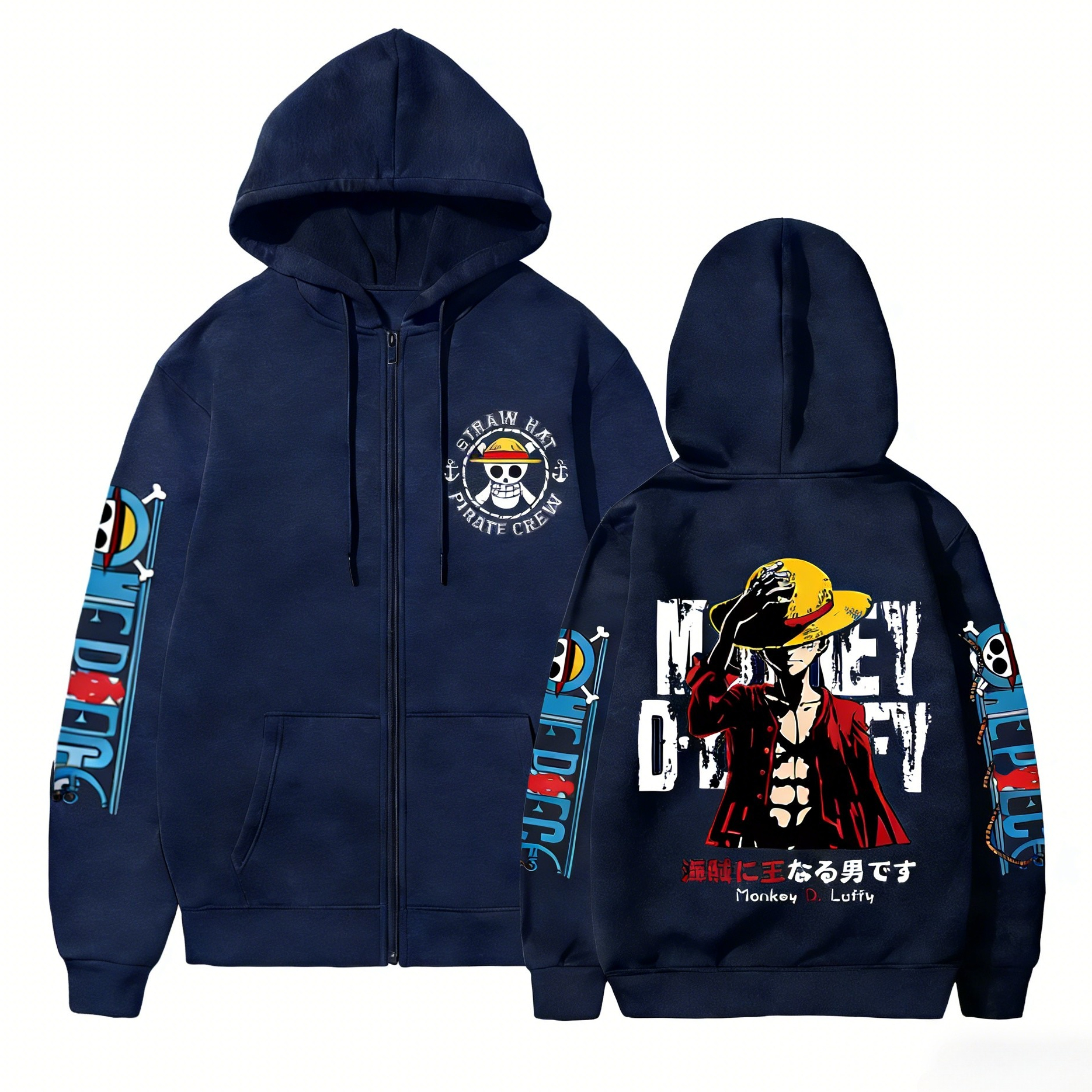 One Piece Anime Straw Hat Pira - Crew Clothing Summer Jacket avaliação e preço