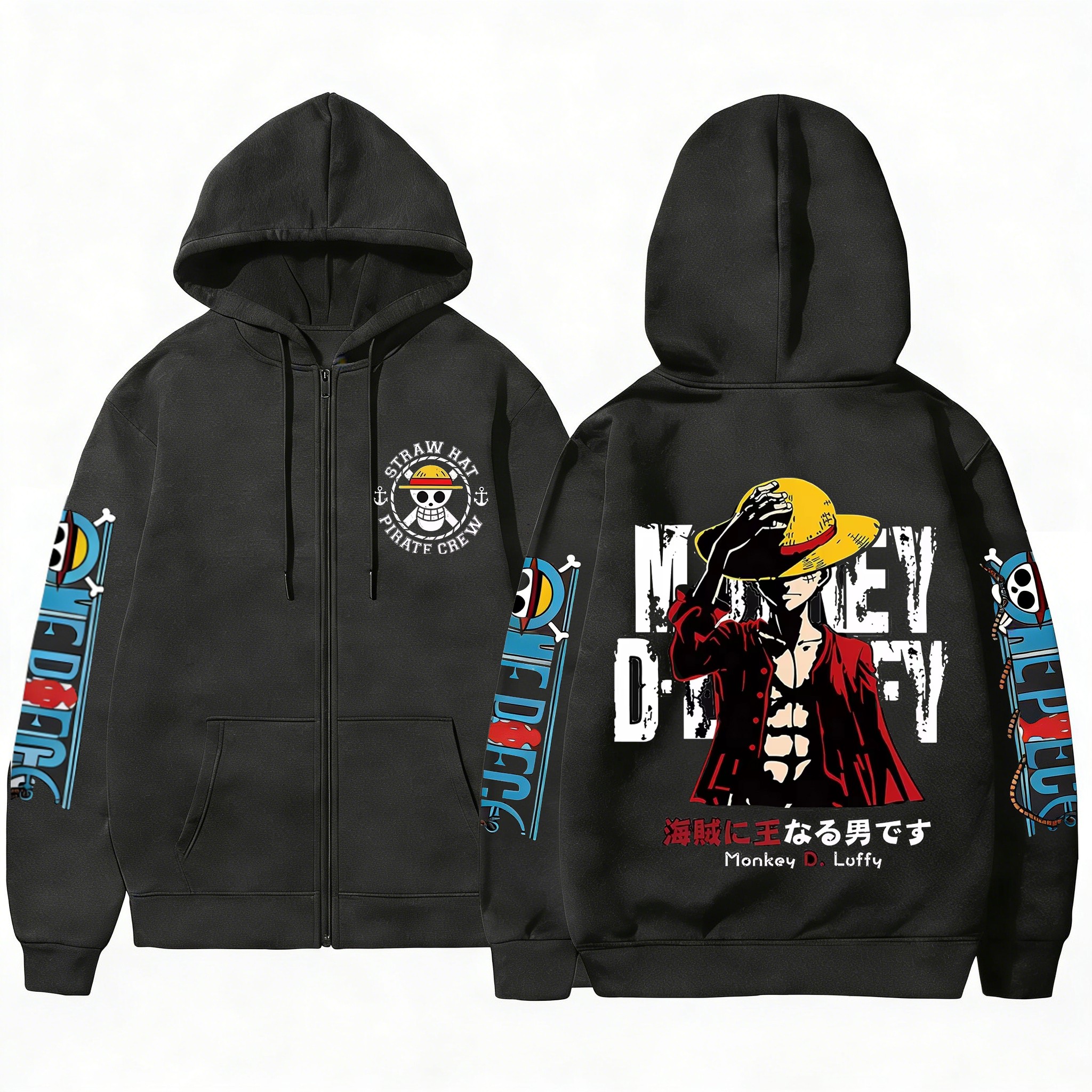One Piece Anime Straw Hat Pira - Crew Clothing Summer Jacket avaliação e preço